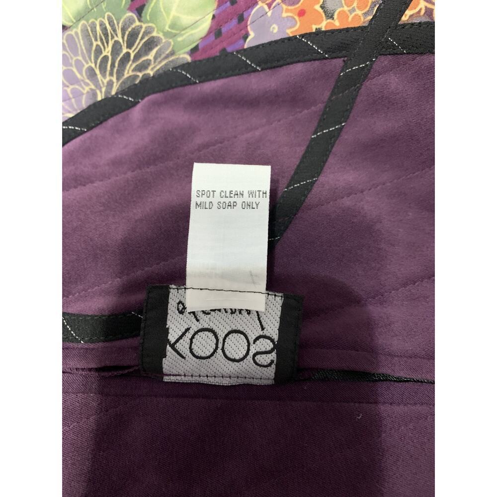 Koos of Course Reversible Jacket Asian Inspired Purple Floral Size Small Artsy - Picture 9 of 12